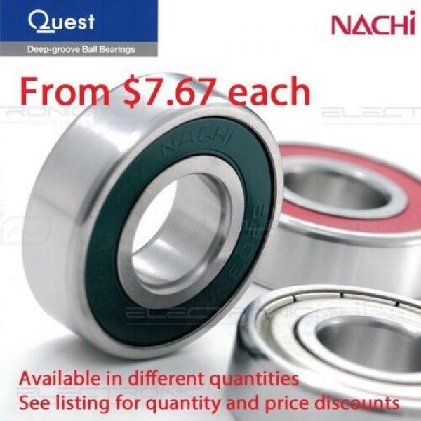 6301-2RS (Nachi 6301-2NSE9CM) Deep Groove Ball Bearing Two contact seal 12x37x12 #1 image