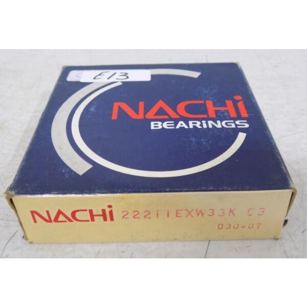 NACHI DOUBLE ROW SPHEREICAL BALL BEARING 22211EXW33K C3 NIB #1 image
