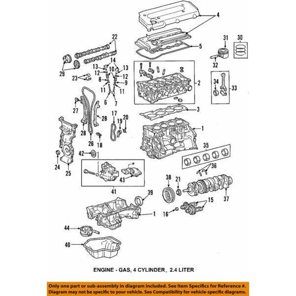 11721-28010-01 Toyota Bearing, crankshaft, no.2 117212801001, New Genuine OEM Pa #1 image